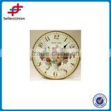 Wall Clock With Flower and Bird Design thumbnail-1