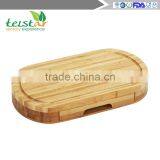Manufacturers Selling 100% Slide Out Bamboo Cheese Board and 4 Piece Knife Set thumbnail-4