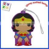 Hot Sale PVC Customized Personalized Cartoon Hang Luggage Tag thumbnail-2