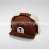 Winter Woolen Bear Style Baby Earflap Cap thumbnail-2
