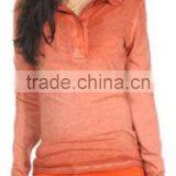 Newest Design Women's Polo Hot Sale 100% Polyester Custom Fabric Polo thumbnail-1