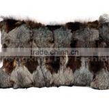 CX-D-07 Natural Color Wholesale Custom Genuine Fox Fur Cushion Cover thumbnail-1