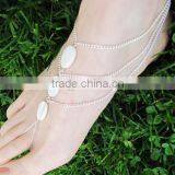 Retro Tree Leaf Anklet High End Turquoise Leaf Foot Jewelry New Design Leaf Anklet for 2016 Promotional Items thumbnail-4