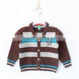 Baby Woolen Striped Sweater Cardigan thumbnail-3