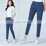 Zm40639b New Fashion Comfortable Women Casual Linen Harem Pants Female Summer Ninth Pants thumbnail-3