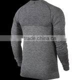 Mens Seamless Compression Long Sleeves Under Base Layer Tops thumbnail-2