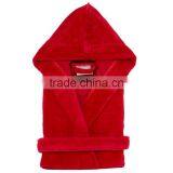 Kids Velour Hooded Bathrobe thumbnail-5