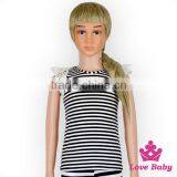 Turquoise Baby Tank Tops Girls Lace Sleeve Cotton Shirt Wholesale Children's Shirts Boutique Blank Shirt For Baby Girl thumbnail-2