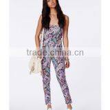Paisley Print Sleeveless Jumpsuits For Women 2014 thumbnail-1
