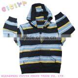 Boy's Popullar Yarn-dyed Stripped Knitting Hoody thumbnail-1