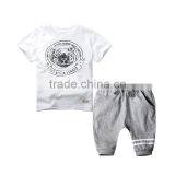 Wholesale Summer Cotton Printing Boys Kids Clothes Clothing Set thumbnail-2