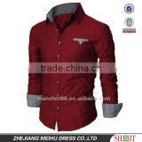 Men's Stylish Model Contrast Collar Slim Fit Casual Camisas thumbnail-1