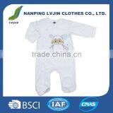 Plain Baby Romper, Wrap Feet Baby Romper thumbnail-1