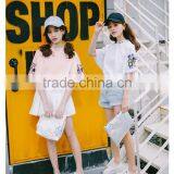 Cartoon Printing Horn Sleeves t Shirt for Women thumbnail-4