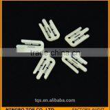 W Shape Milk White Packing Plastic Clips for Garment thumbnail-5