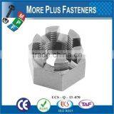 Made in Taiwan Fine Thread Stainless Steel Grizzly Claw Brass Fine Thread Zinc Castle Nut thumbnail-1