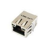 Single Port IEEE RJ45 Right Angle , 10 / 100M Low Profile RJ45 Connector