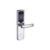 Hotel Zinc Alloy Silver RF Card Lock , DC6V Smart Card Door Lock