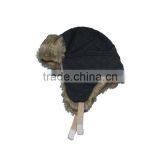 Wholesale Knitted Latest Custom Ski Beanie Hats With a Ball