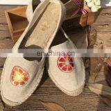 Wholesale New Arrival Women Embroidery Design Flat Shoes Espadrilles thumbnail-4