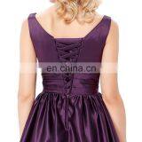 Grace Karin Sleeveless V-Neck Satin Purple Color Homecoming Dress Short Prom Party Dress 8 Size US 2~16 GK000126-2 thumbnail-5