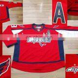 accept PAYPAL ! EDGE Washington Capitals 8# ALEX OVECHKIN red new Hockey Jersey (Customized available)