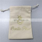 Nice quality custom cotton bag gold logo