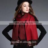 Pure Color Cashmere Shawl for Women thumbnail-5