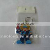 no Minimum Custom Double Sided 3d Logo Rubber Keychain,soft Pvc Plastic Keyring for Promotion Gift