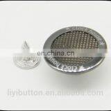 Hot Sale Black Nickel Combined Laser Mesh Shank Jeans Button for Jeans