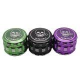 D63MM&H50MM Aluminium Alloy 4-layers White Line Kito Logo Printed Smoking Grinder Tobacco Grinder Smoking Accessories thumbnail-1