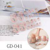Nail Sticker Adhesive Toenail Art Polish Tips French Glitter Sequins Nail Wraps Strips Easy To Wear Manicure for Women thumbnail-5