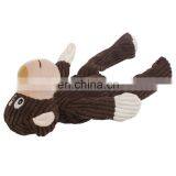 Wholesale Designer Hot Interactive Large Stuffed Plush Monkey Squeaker Pet Dog Toys thumbnail-6
