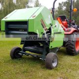 Tractor mounted PTO mini round hay baler