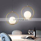 Glass Globe Chandelier Bedside Retro Decorative Pendant Lamp thumbnail-2
