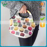 Neoprene Insulated Lunch Bag With Macaroon Pattern thumbnail-3