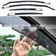 4pcs Auto Parts Window Door Visor Weather Shield for Universal Car thumbnail-2
