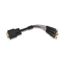 VGA HD15 to Component RCA Breakout Cable Adapter Male to Female Computer Video Connectors Display Screen Cable