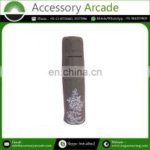 Wildlife Embroidered in Cotton Canvas Fabric With Private Label Yoga Mat Bag thumbnail-4