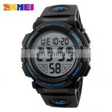 SKMEI 1258 Men Digital Watches Outdoor Sports 50M Waterproof Chronograph Big Dial Digital Wristwatches thumbnail-2