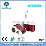 3 in 1 Car Charger With Oem LOGO Dual Usb Port Car Charger 3.1A Car Cigarette Lighter Power Charger thumbnail-1