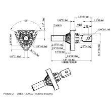 ANSI/IEEE Standard Integral LV Bushing Triclamp Secondary Bushing Integral Flange Bushing for Padmount Transformer 5/8in & 1in thumbnail-3