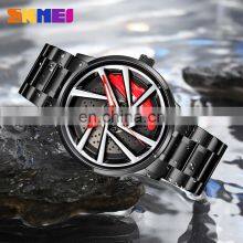Relojes Skmei 1990 Spinning Fashion Black Plated Premium Quality Men's Car Rim Wheel Watch Wristwatch Men Car Wheel Watch thumbnail-3