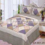 Cotton Patchwork Block Printed Quilting Quilt Bedding Set thumbnail-5