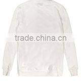 White Color Printed Sweatshirt/white Color Sweatshirt With Black Color Printing/custom White Color Sweatshirt thumbnail-2