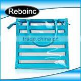 Waterproof Pvc Beach Bag Pvc Tote Bag Handle Shoulder Strap Sand Beach Bag Vinyl Pvc thumbnail-2