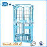 Heavy Duty Supermarket Warehouse Folding Metal Roll Trolley thumbnail-1