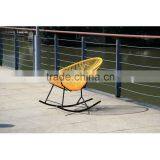 Modern Design Oversize Moon Chair Outdoor Rattan Wicker Garden Rocking Chair thumbnail-5