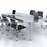 Plywood Made Rectangular Boardroom Table With Veneer Surfaced (SZ-MT083)