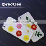 Creative Design Tpu With Real Flower Mobile Cover for Iphone 6 6plus